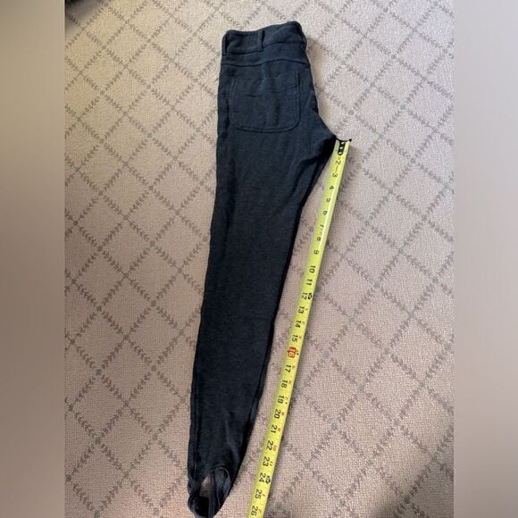 Vince heathered charcoal gray stirrup leggings with equestrian details - 0 - Picture 6 of 11
